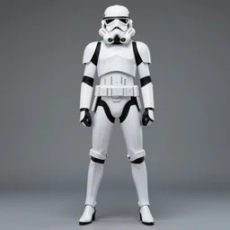female stormtrooper posing for camera in high heels