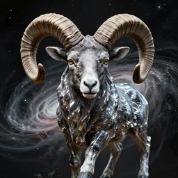 aries the ram!!!! highly detailed, high contrast, light reflection, trippy, nebula, trending on art station by artgem, by peter mohrbacher, by wlop, by ruan jia