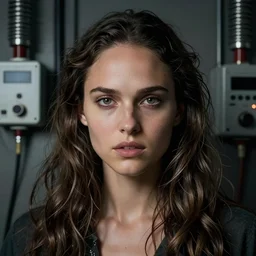 Medusa, Natalie Portman, portrait,  very detailed, dramatic lighting, electrical details, high details, 4k, 8k, trending on artstation, by Greg Rutkowski, Wayne Barlowe, Hajime Sorayama and Boris Vallejo