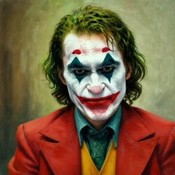 Painting of The Joker painted by Dod Procter