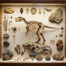paris old building museum from 1 6 0 0, paleontology and comparative anatomy gallery, largest collections in the world, consisting of herbariums, meteorites, micro - organisms, dinosaur, vertebrae, molluscs, rocks, by james gurney