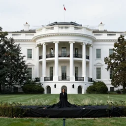 the white house wrapped by christo and jeanne claude