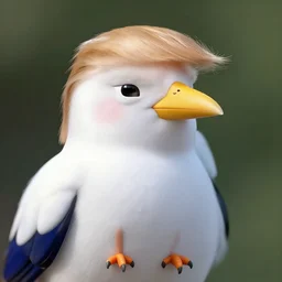 a bird that looks like donald trump