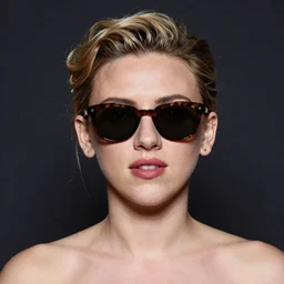 Scarlett Johansson in sunglasses, photorealistic, portrait, artwork by Caravaggio