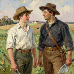 A Young Farmer in Ohio, 1888 by Winslow Homer and Thomas Eakins