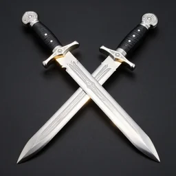 etched stainless steel decorative sword, dynamic lighting, photography