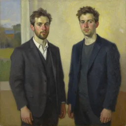 a painting in the style of philip wilson steer and ross tran.