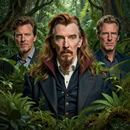 a highly detailed overgrown nature portrait of stephen strange, james gurney, james jean