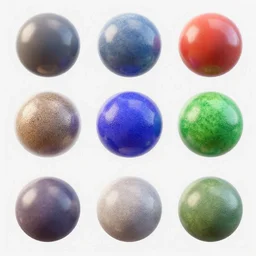 array of orbs rendered in 3 d made of plastic. blender texture pack, textures, cgsociety, artstation, sketchfab