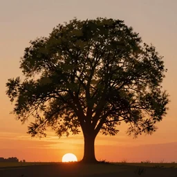 beautiful pattern of tree on a warm sunset, a simple textured vector based illustration, critical detail, vivid colors, atmospheric dreamscape painting, wlop