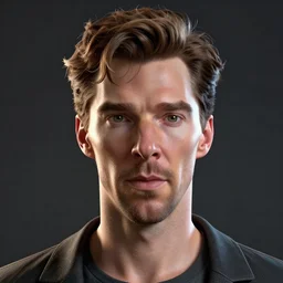 hyperrealistic film still of benedict cumberbatch with haircut from ace ventura pet detective, stunning 3 d render, inspired by istvan sandorfi & greg rutkowski & unreal engine, perfect symmetry, dim volumetric cinematic lighting, 8 k octane comprehensive render, extremely hyper - detailed, incredibly lifelike attributes, intricate, real flesh texture, masterpiece, artstation, stunning,