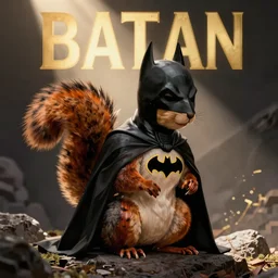batman dressed as a squirrel, comic