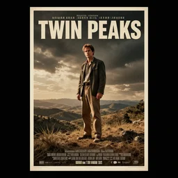 Twin Peaks retro Italian movie poster