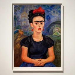 supernatural vatican n paul gauguin, art by frida kahlo show poster, sharp focus, smooth