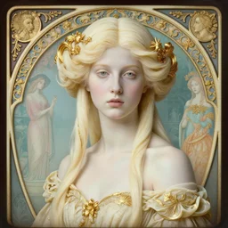 a beautiful girl made of ivory and gold, daguerreotype by edward hopper, by henri rousseau, by Bosch, art noveau, highly detailed, strong lights, liminal, eerie, Bright pastel colors, octane render, 8k,
