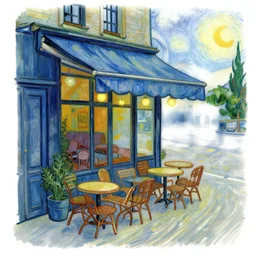 Photo of Cafe Terrace at night by Vincent Van Gogh