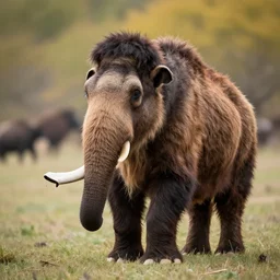 the woolly mammoth brought back from extinction, bokeh, Sigma 85mm f/1.4