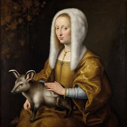 Dama con l'ermellino painting by Hieronymus Bosch
