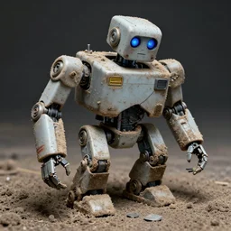 broken dirty robot grime dusty real 4 k