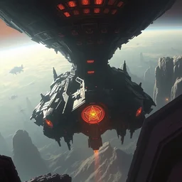 alien mothership, art by emmanuel shiu