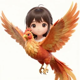 cell shading, a cute anime girl with a realistic hyper detailed phoenix bird on the shoulder, sharp and clean image, 1 4 0 mm lens, wlop, ilya kuvshinov, artgerm, krenz cushart, greg rutkowski, hiroaki samura, range murata, james jean, katsuhiro otomo, erik jones