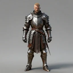 argonian in leather brigandine armor, full - body portrait, the elder scrolls v : skyrim
