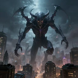 an eldritch entity invading a city, digital art highly - detailed artstation cgsociety masterpiece
