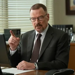 the office scene of walter white is dwight schrutte