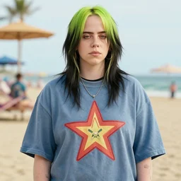 billie eilish as a baywatch star