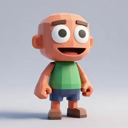 Screenshot of a low-poly 3d version of Meatwad from Aqua Teen Hunger Force as a 3d NPC in 3d  on the 'Nintendo-64' game console. CRT TV. Scan-lines. Lo-fi