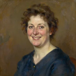 A beautiful portrait of your mother smiling sweetly by Frederick McCubbin on artstation