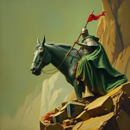 1 9 7 9 retro fantasy. sir gawain and the green knight a 2 4. artgerm. high fantasy detail. keith parkinson. beksinski. oil on canvas