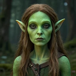 green skinned elf with nose slits