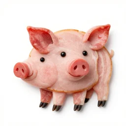 pig made of bacon