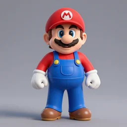 Portrait of Danny DeVito as Super Mario, studio lighting, model, HDR, 24MP, trending on artstation