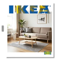 IKEA catalogue photo of a living room, by Killian Eng