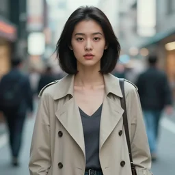 asian fashion model, in tokio, still of movie in the mood for love, highly detailed