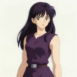 anime art full body portrait character concept art, anime key visual of misato katsuragi, finely detailed perfect face delicate features directed gaze, trending on pixiv fanbox, studio ghibli, extremely high quality artwork