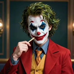 Phoenix Wright as the Joker, highly detailed, trending on artstation, Unreal Engine 4K