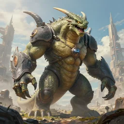 highly detailed portrait photo of a huge mûmakil-regigigas, scenic dystopian environment, hyperrealistic Illustration