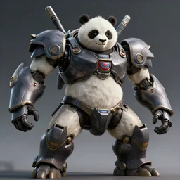 a massive panda mecha, ferocious, sense of awe, breathtaking, hyper detailed, digital art, trending in artstation, cinematic lighting, studio quality, smooth render, unreal engine 5 rendered, octane rendered, art style by klimt and nixeu and ian sprigger and wlop and krenz cushart