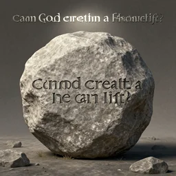 can god create a stone heavier than he can lift? paradox.