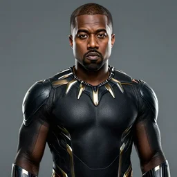 A photo of Kanye West in Black Panther (2018), 8K concept art, detailed