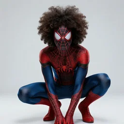 spider man with an afro