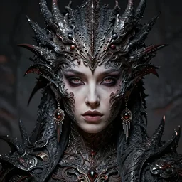 single face portrait. very complex hyper-maximalist overdetailed cinematic darkfantasy portrait of a beautiful female dragon by andrei riabovitchev, tomasz alen kopera, oleksandra shchaslyva. Omnious intricate. Focus on face. Artstation. Deviantart. 8k 4k 64megapixel.