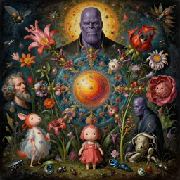 the platonic ideal of flowers, rotting, insects and praying of cletus kasady carnage thanos dementor doctor manhattan chtulu mandelbulb mandala ponyo bioshock davinci heavy rain, d & d, fantasy, ego death, decay, dmt, psilocybin, art by greg rutkowski and steve mccurry and giuseppe arcimboldo