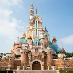 beautiful grand sky castle