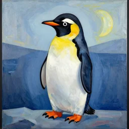 cubist penguin art