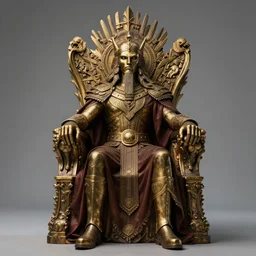 bastet sitting on a throne