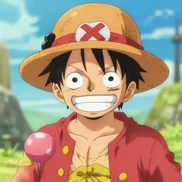 luffy as 🐨